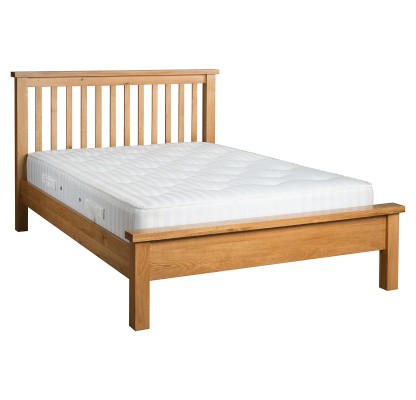 Dorset Oak New Style 4'6' Double Low Foot End Bed